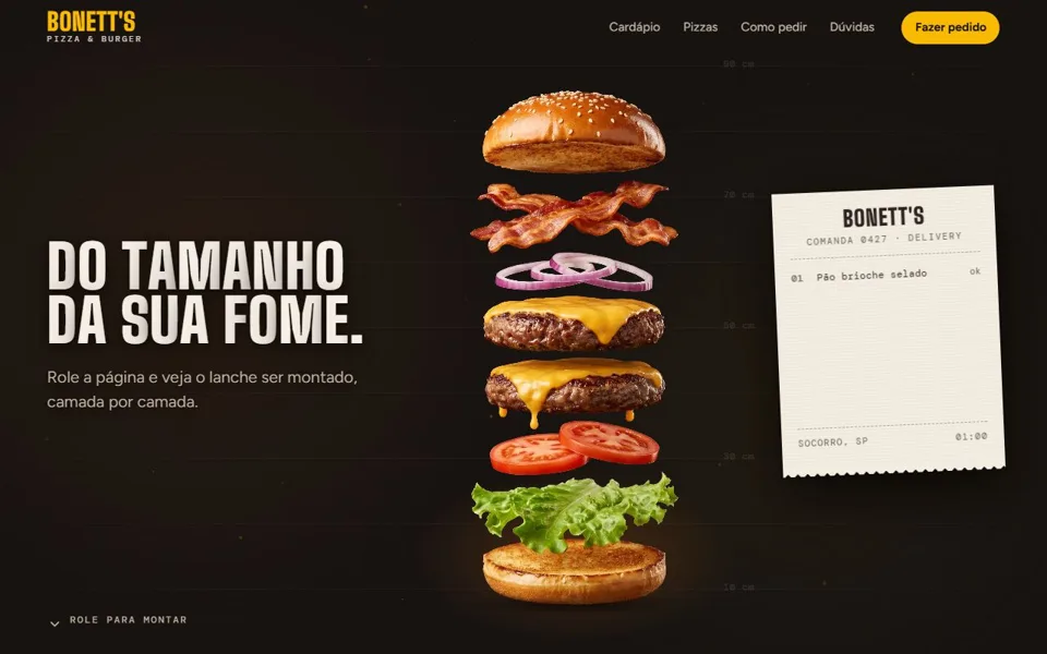 Site Bonett's Pizza & Burger