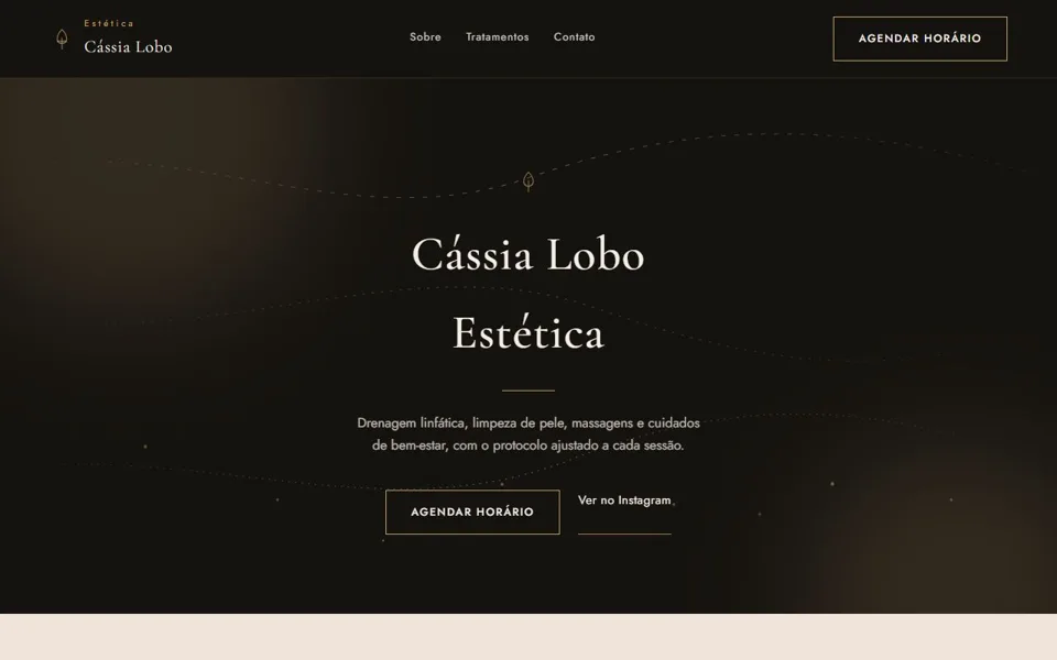 Site Cássia Lobo Estética
