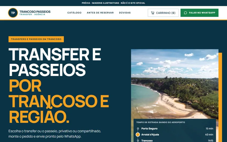 Site Trancoso Passeios